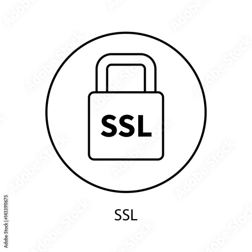 ssl icons  symbol vector elements for infographic web