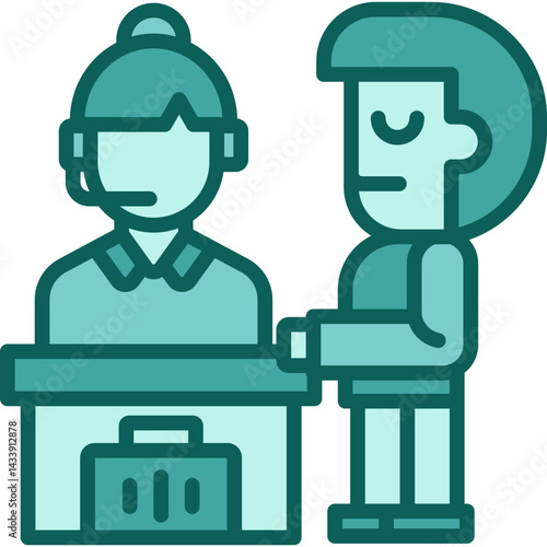 Check-In solid icon