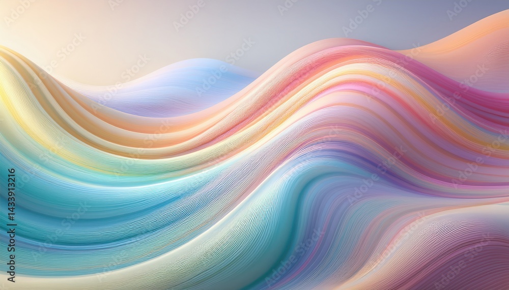 Dynamic flowing waves of color abstract art digital design soft gradient environment aesthetic viewpoint visual harmony Dynamic flowing waves of color abstract art digital design soft gradient environment aesthetic viewpoint visual harmony
