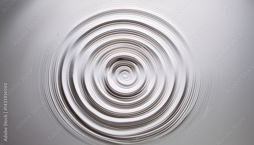 Fototapeta premium Creating ripples water drop action minimalistic studio environment close-up photography perspective evocative concept