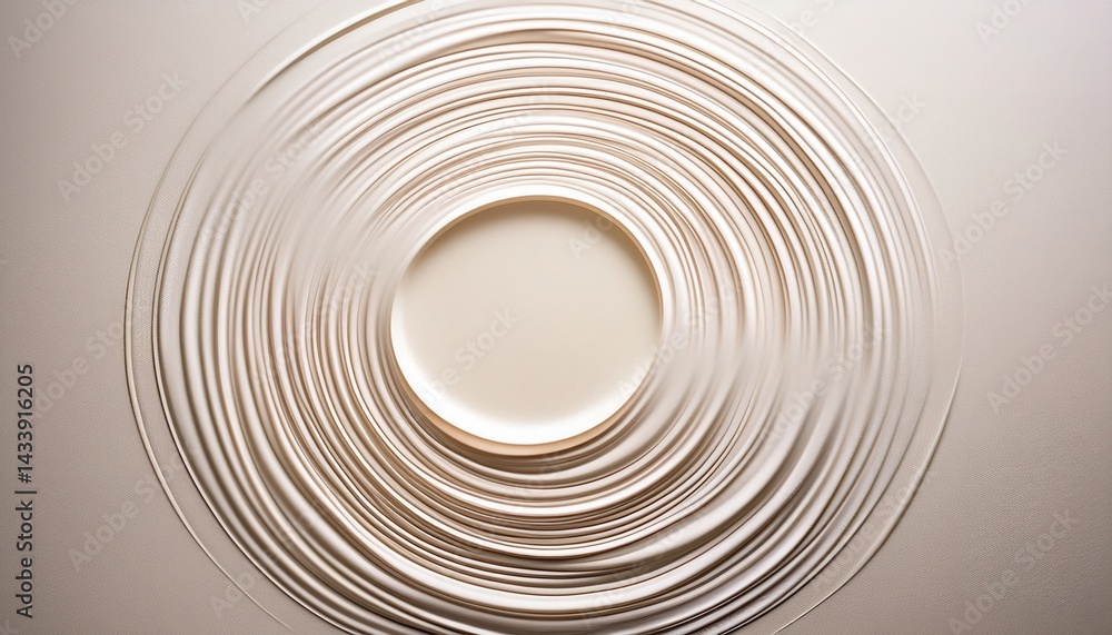 Fototapeta premium Captivating water ripple effect demonstration studio digital art minimalist close-up visual aesthetics