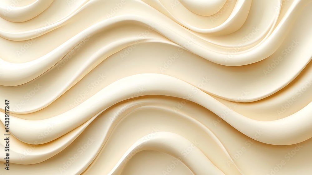 Obraz premium Creamy swirls with abstract texture. (1)