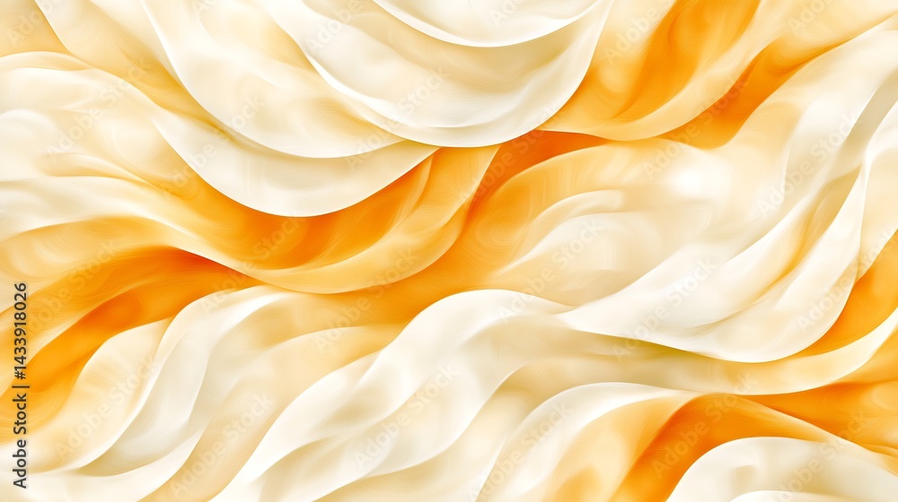 Obraz premium Creamy swirls with abstract texture. (2)