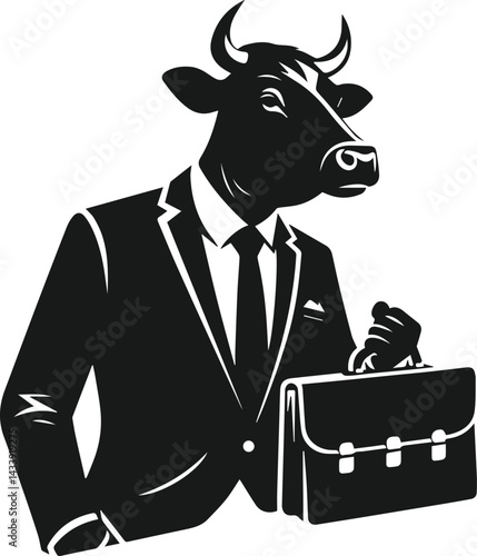 Cow vector silhouette