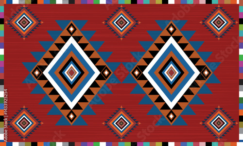 seamless geometric pattern for carpet, wallpaper, clothing.