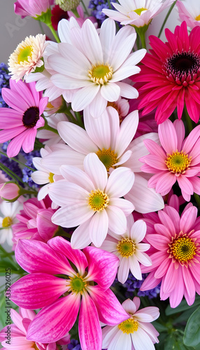 floral composition, 8k. White tone