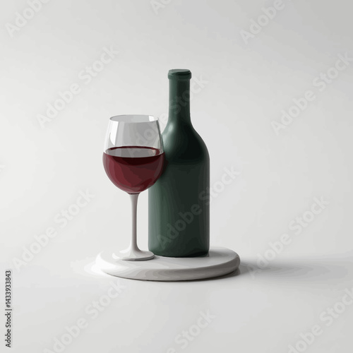 Elegant Wine Still Life, Celebration