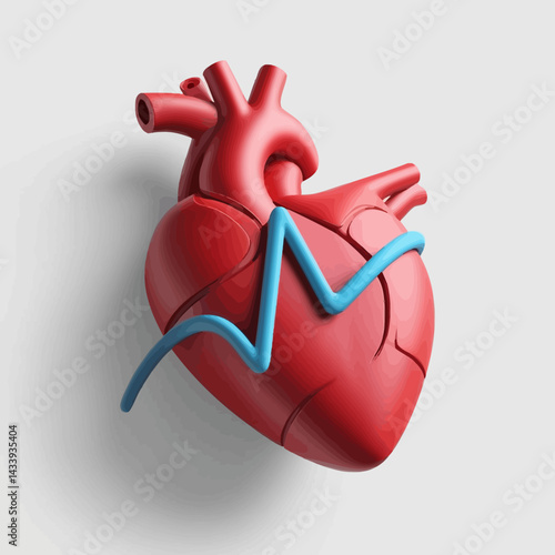Healthcare Concept: Heart Rhythm and Medical Technology