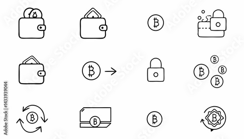 crypto wallet  digital bitcoin wallet  digital wal.eps