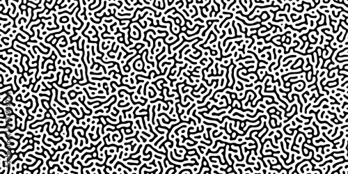 Wallpaper Mural Diffusion reaction seamless vector pattern. Natural seamless line pattern. Linear design with biological shapes. Reaction-diffusion or truing pattern formation. abstract truing organic wallpaper.	 Torontodigital.ca