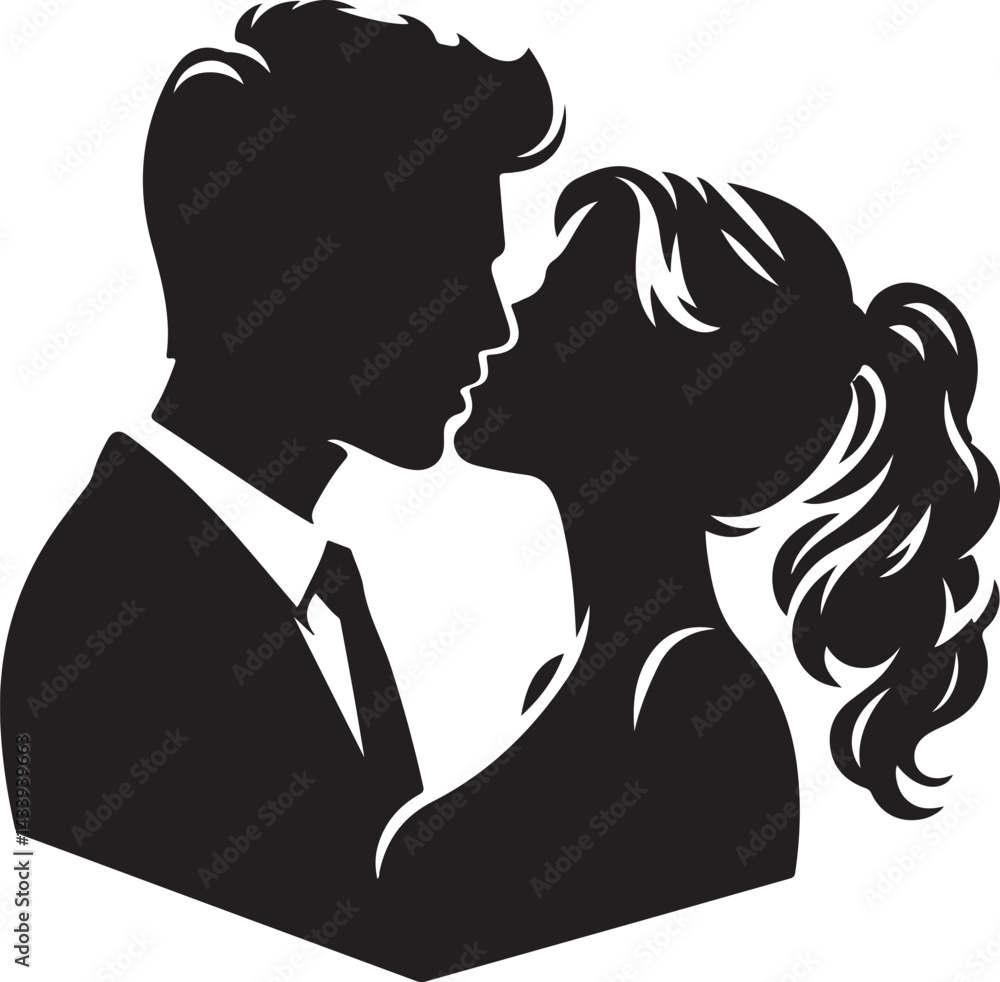 silhouette of a couple silhouette of a couple