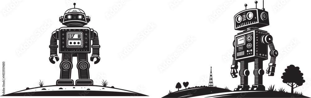 Fototapeta premium wooden statue of a man