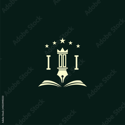 initials design modern legal attorney law firm lawyer advocate consultancy business logo vector