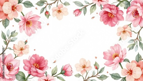 Delicate watercolor floral pattern, perfect for spring flyers , leaves, lily, sale