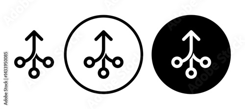 Consolidation icon solid illustration, pictogram isolated on white design element.