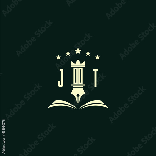 initials design modern legal attorney law firm lawyer advocate consultancy business logo vector