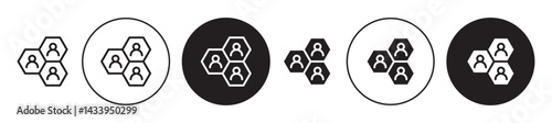 Customer segment icon solid illustration, pictogram isolated on white design element.