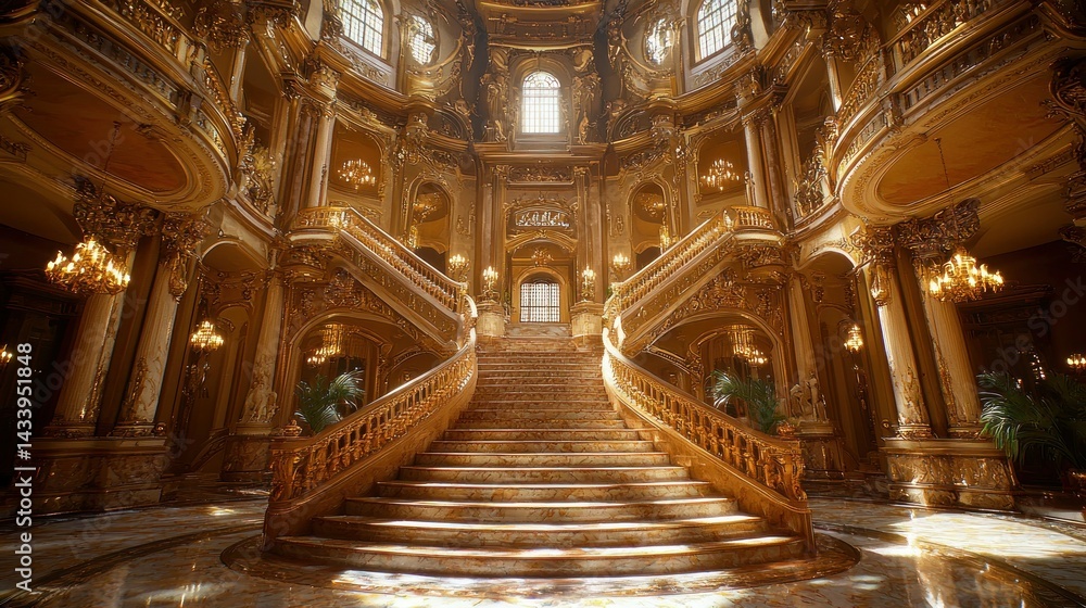 Grand golden palace interior Grand golden palace interior