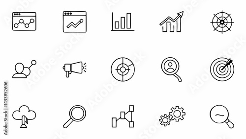 seo optimisation set of web icons in line style  s (1).eps