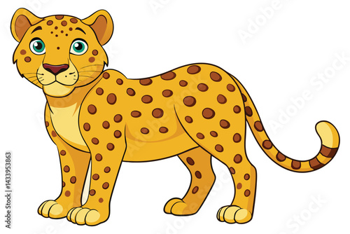  leopard  vector Illustration.