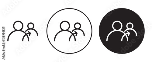 Refer icon solid illustration, pictogram isolated on white design element.