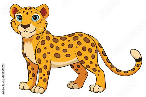  leopard  vector Illustration.