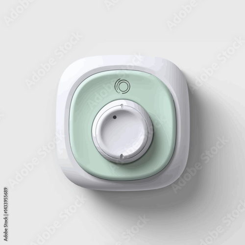 Minimalist White and Mint Green Device