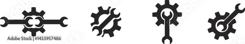 repair gear icon in vector