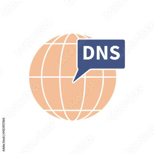 dns icons  symbol vector elements for infographic web