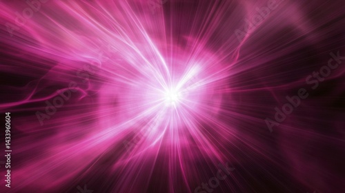Obraz na płótnie Abstract pink light explosion. Generative AI w salonie