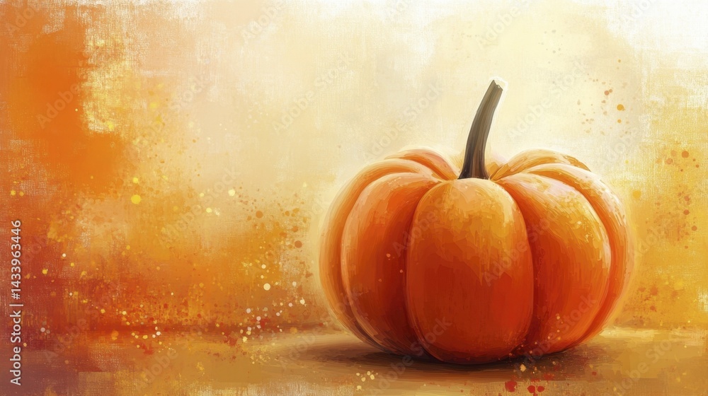 Abstract Pumpkin Color Background. Generative AI