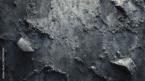Obraz na płótnie Dusty cracked concrete surface with rough texture. Generative AI w salonie