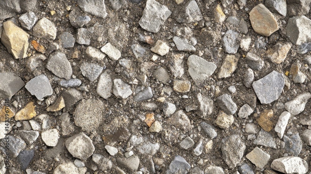 Dry soil texture top view background. Generative AI