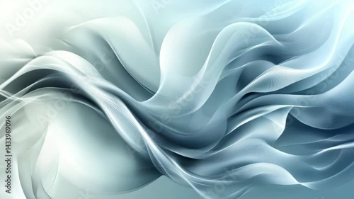 Wallpaper Mural Abstract flow: elegant soft fluid silk fabric in motion with delicate light and shadow Torontodigital.ca