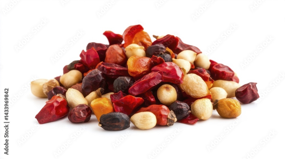 Kung Pao pepper isolated on white background. Generative AI