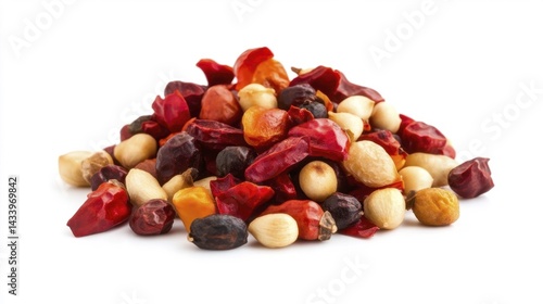 Obraz na płótnie Kung Pao pepper isolated on white background. Generative AI w salonie
