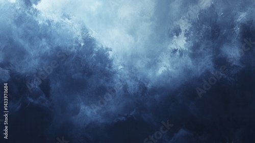 Obraz na płótnie Abstract Navy Blue Color Background. Generative AI w salonie