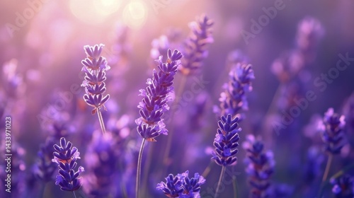 Obraz na płótnie Abstract lavender color background for design and wallpaper. Generative AI w salonie
