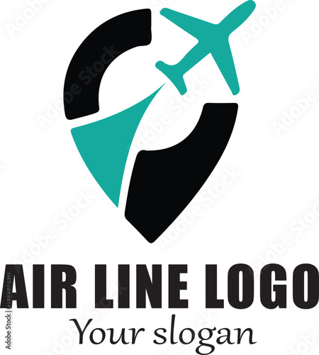 Air Lines Logo, Plane Logo, Air travel logo