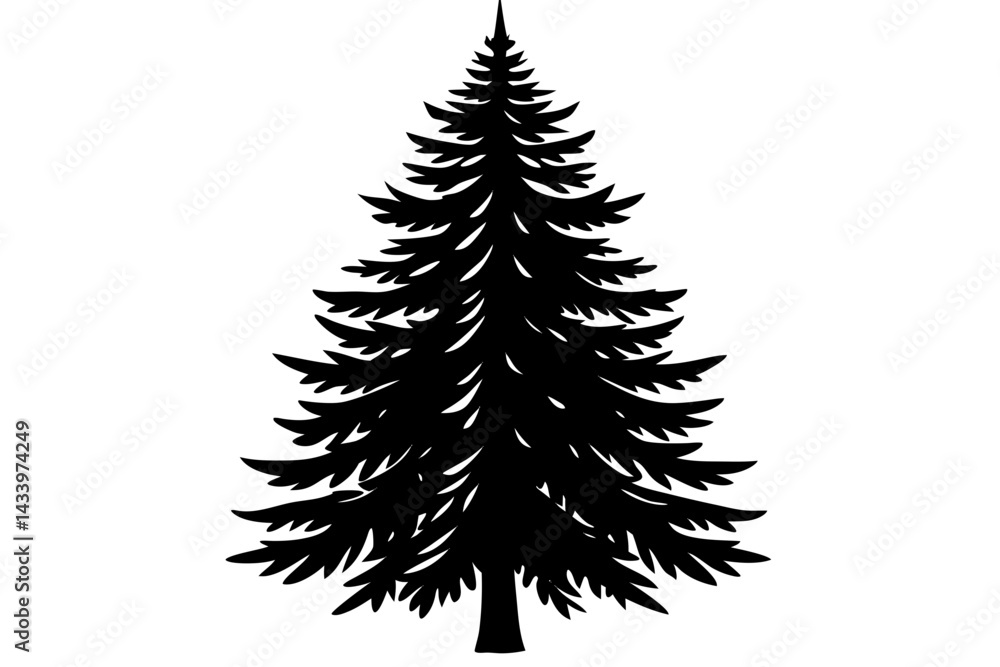 Vector Line Art Tree Illustration – Minimal Tree Clipart, Logo Icon Design on White Background Vector Line Art Tree Illustration – Minimal Tree Clipart, Logo Icon Design on White Background