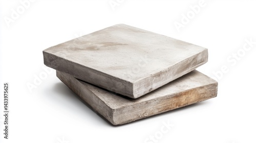 Obraz na płótnie Fiber cement board isolated on white background. Generative AI w salonie