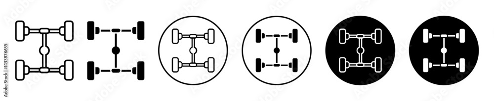 car axle icons. minimal vector symbol car axle icons. minimal vector symbol