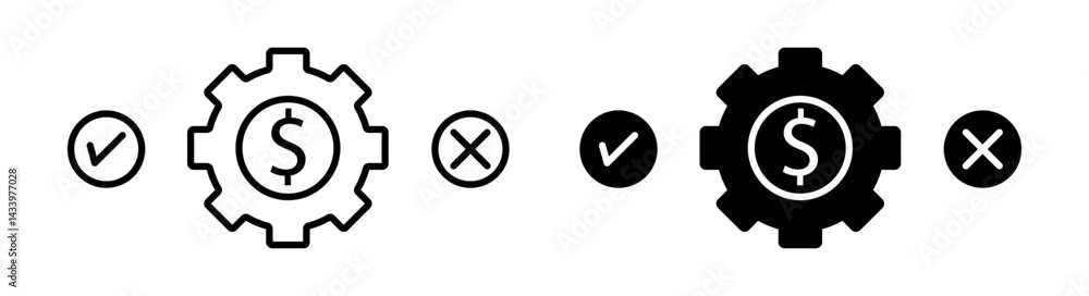 Ethical investment icons. minimal vector symbol Ethical investment icons. minimal vector symbol