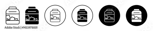 Supplement icons. minimal vector symbol