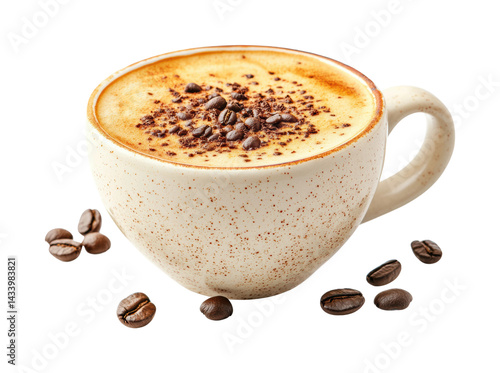 Foto Savoring coffee delight kitchen food warm atmosphere flavor isolated on transpar
