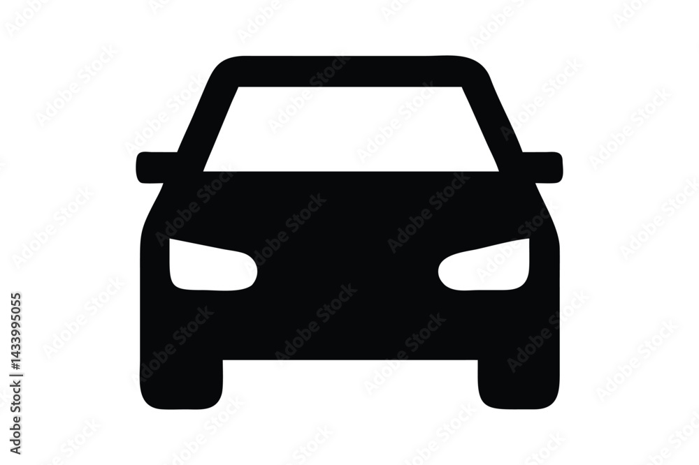 Minimalist Black Car Silhouette Minimalist Black Car Silhouette