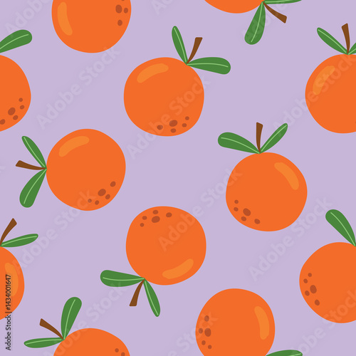 Orange Fruit Pattern Oranges Background