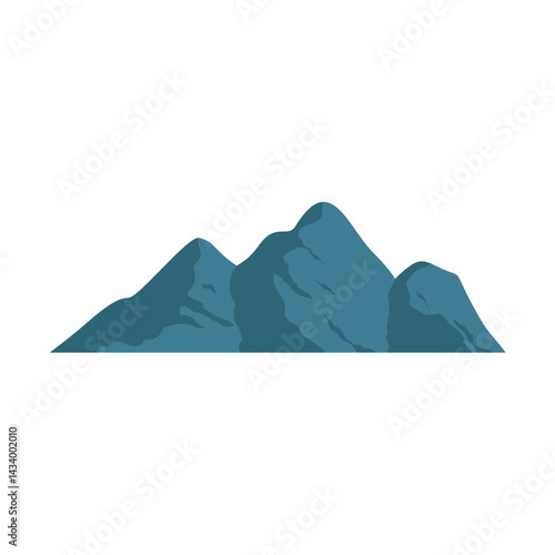 Minimalist Mountain. Nature Landscape Vector Illustration
