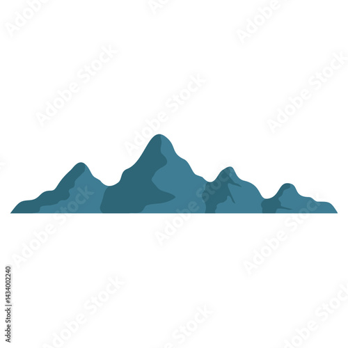 Minimalist Mountain. Nature Landscape Vector Illustration