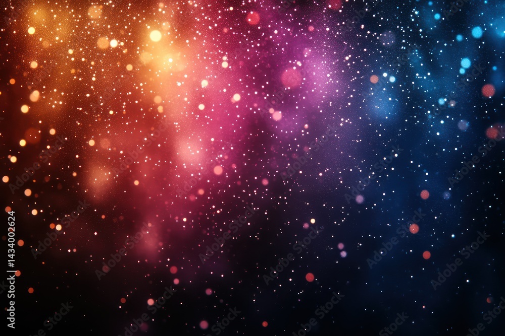 Fototapeta premium Colorful bokeh with abstract background.